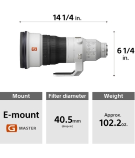 Sony FE 400mm f/2.8 GM OSS Lens