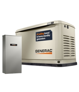 Generac Standby Generator, 14kW | With Whole House Switch | WiFi Enabled, Guardian Series