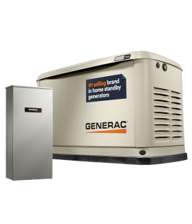 Generac Standby Generator, 18kW | With Whole House Switch | WiFi Enabled, Guardian Series