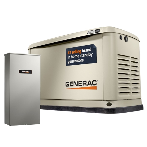 Generac Standby Generator, 18kW | With Whole House Switch | WiFi Enabled, Guardian Series