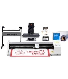 Roland GS2-24 Cutter with MAXX20 Heat Press and Accessories