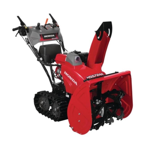 Honda 24 in Two-Stage Hydrostatic Track Drive Electric Start Gas Powered Snow Blower with Electric Joystick Chute Control Honda 24 in Two-Stage Hydrostatic Track Drive Electric Start Gas Powered Snow Blower with Electric Joystick Chute Control