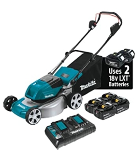 Makita 18V X2 LXT Lithium-Ion 36V 17 Cordless Lawn Mower Kit Brushless Angle Grinder